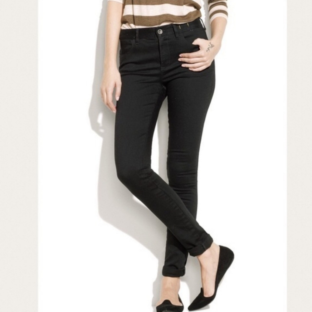 Madewell High Riser Black Skinny Pants Size 28